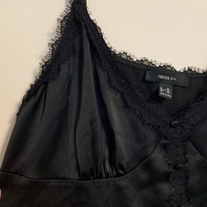 F21 Black Lace Tank Top